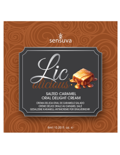 SENSUVA LIC-O-LICIOUS ORAL DELIGHT CREAM SALTED CARAMEL 6 ML
