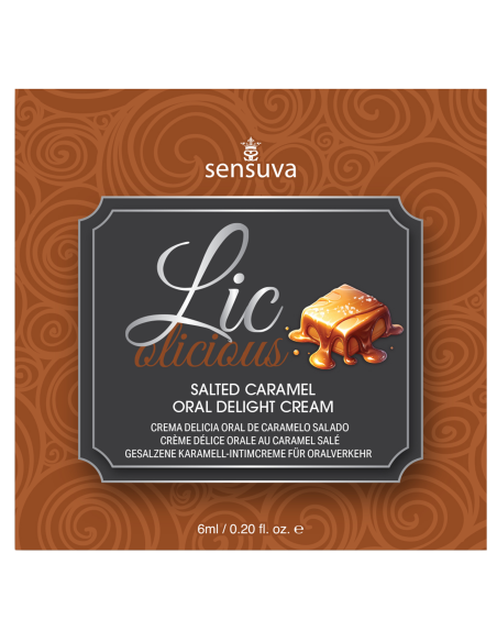 SENSUVA LIC-O-LICIOUS ORAL DELIGHT CREAM SALTED CARAMEL 6 ML