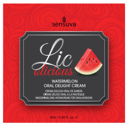 SENSUVA LIC-O-LICIOUS ORAL DELIGHT CREAM WATERMELON 6 ML