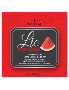 SENSUVA LIC-O-LICIOUS ORAL DELIGHT CREAM WATERMELON 6 ML