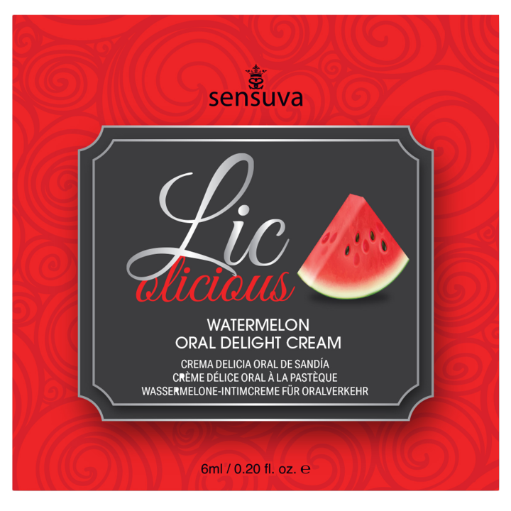 SENSUVA LIC-O-LICIOUS ORAL DELIGHT CREAM WATERMELON 6 ML