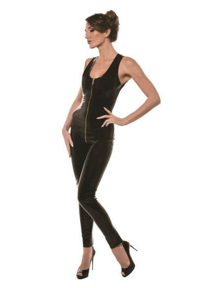 GUILTY PLEASURE LUSTY LINES CATSUIT BLACK, S