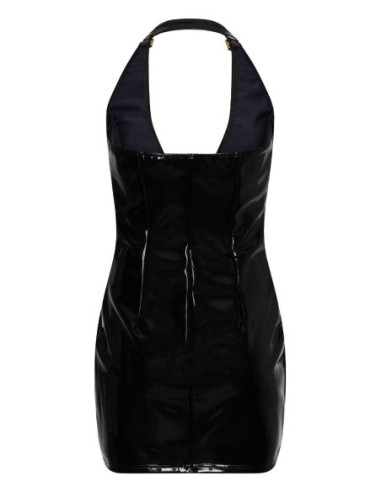 GUILTY PLEASURE HELIX HALTER DRESS BLACK, L