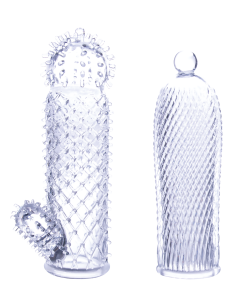 NMC 2 SEDUCTIVE TICKLER SLEEVES SET CLEAR