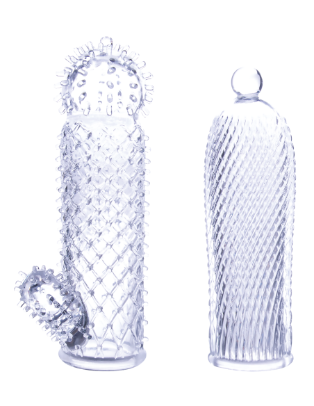 NMC 2 SEDUCTIVE TICKLER SLEEVES SET CLEAR