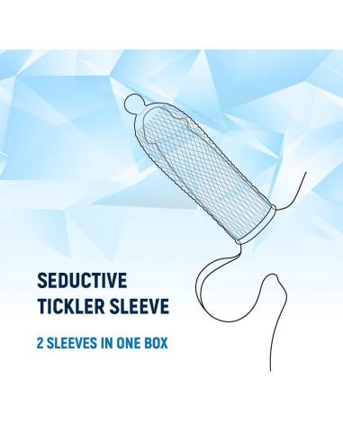 NMC 2 SEDUCTIVE TICKLER SLEEVES SET CLEAR