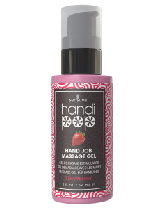 SENSUVA HANDIPOP EDIBLE MASSAGE GEL STRAWBERRY 59ML