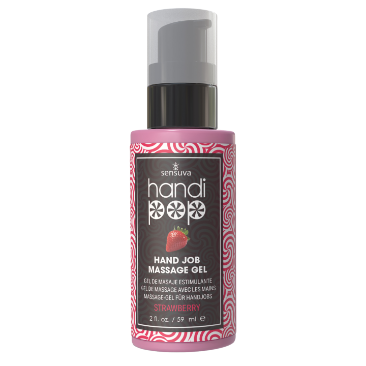 SENSUVA HANDIPOP EDIBLE MASSAGE GEL STRAWBERRY 59ML
