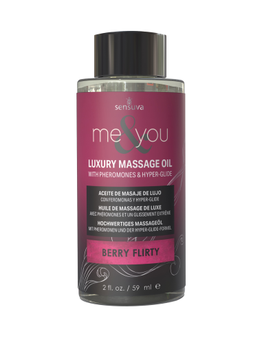 ssasaSENSUVA ME AND YOU MASSAGE OIL BERRY FLIRTY  59ML