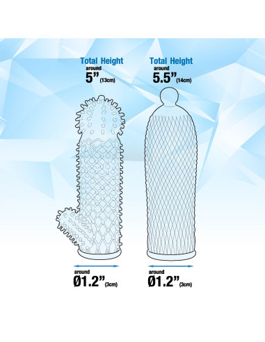 NMC 2 SEDUCTIVE TICKLER SLEEVES SET CLEAR