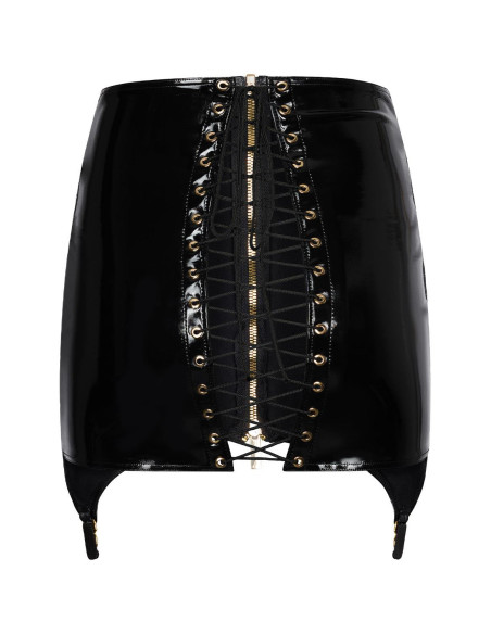 GUILTY PLEASURE SHADOW SHINE SKIRT BLACK, XXL