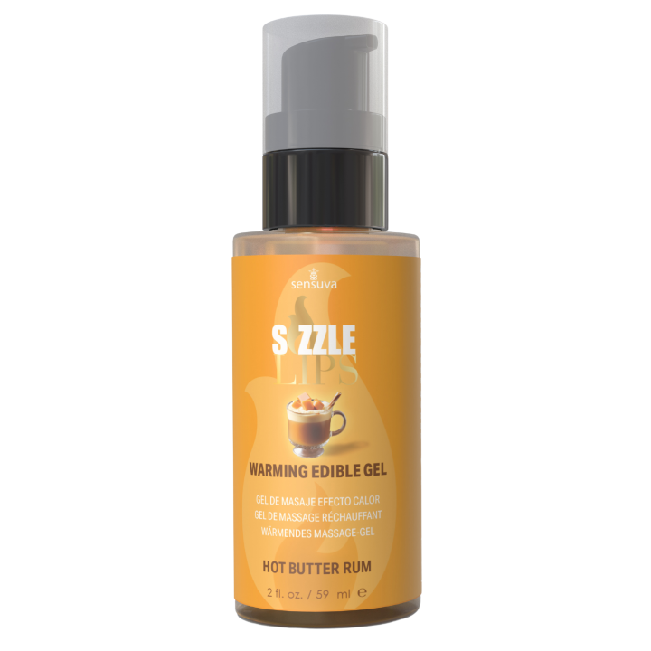 SENSUVA SIZZLE LIPS WARMING GEL BUTTER RUM 59ML