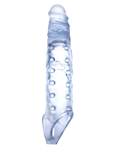 NMC 9 INCH TPE TRANSPARENT PENIS LENGTH ENHANCER WITH BALL STRAP