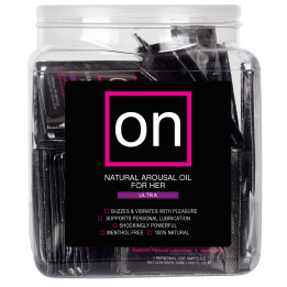 SENSUVA ON ULTRA AROUSAL OIL 75 PIECE SINGLE USE TUB
