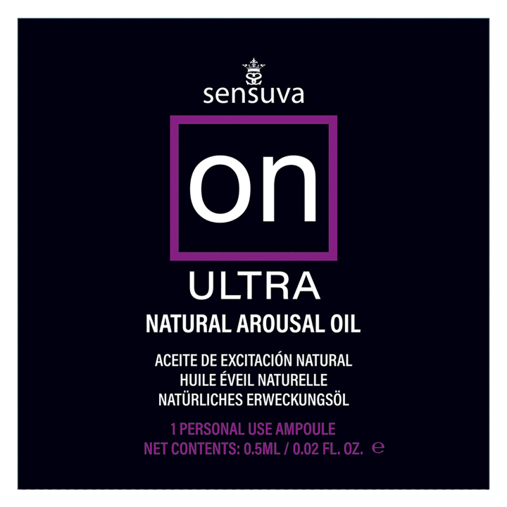 SENSUVA ON ULTRA AROUSAL OIL 75 PIECE SINGLE USE TUB