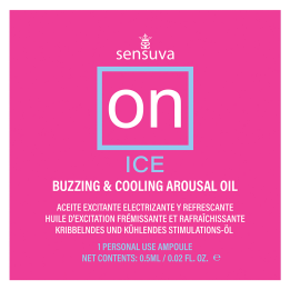 SENSUVA ON ICE AROUSAL OIL SINGLE USE AMPOULE PACKET