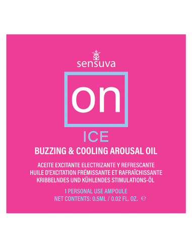 ssasaSENSUVA ON ICE AROUSAL OIL SINGLE USE AMPOULE PACKET