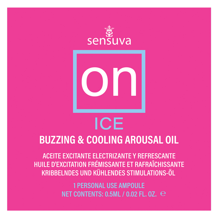 SENSUVA ON ICE AROUSAL OIL SINGLE USE AMPOULE PACKET