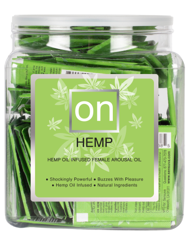 SENSUVA ON HEMP AROUSAL OIL 75 PIECE SINGLE USE AMPOULE TUB