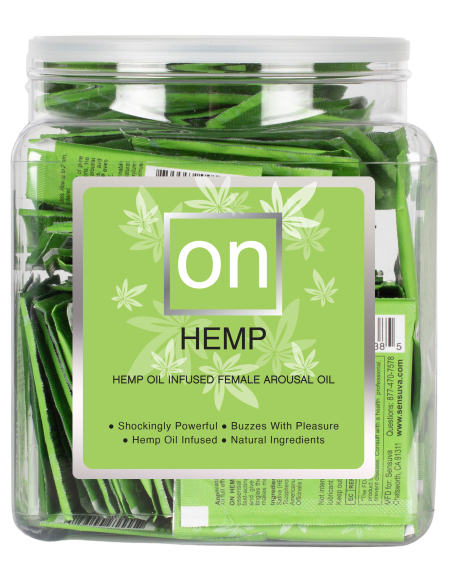 SENSUVA ON HEMP AROUSAL OIL 75 PIECE SINGLE USE AMPOULE TUB