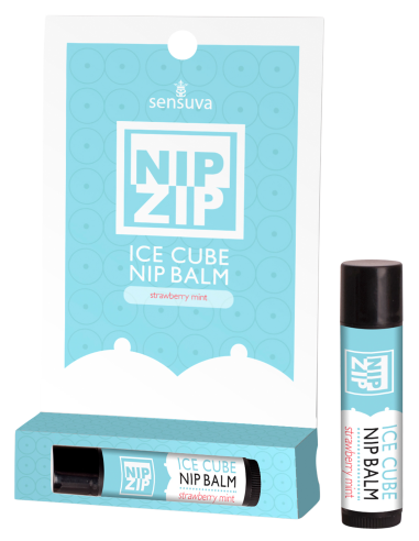 ssasaSENSUVA NIP ZIP ICE CUBE NIPPLE BALM STRAWBERRY MINT