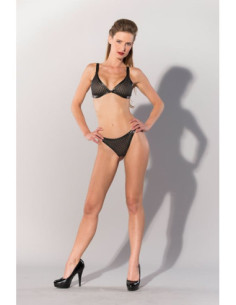 GP PRINTED DATEX BRA & PANTY SET, XL