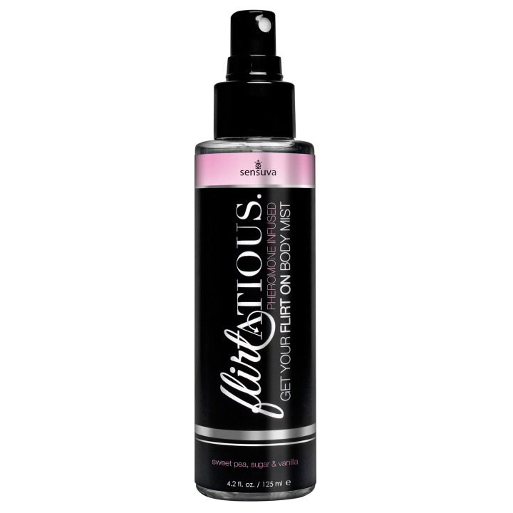 SENSUVA FLIRTATIOUS BODY MIST VANILLA, SUGAR, AND SWEET PEA 125ML