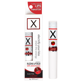 SENSUVA X ON THE LIPS BUZZING LIP BALM ELECTRIC CHERRY