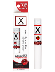 SENSUVA X ON THE LIPS BUZZING LIP BALM ELECTRIC CHERRY