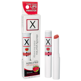 SENSUVA X ON THE LIPS BUZZING LIP BALM STRAWBERRY