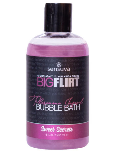SENSUVA BIG FLIRT PHEROMONE BUBBLE BATH SWEET SECRETS 237ML