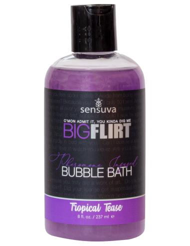 ssasaSENSUVA BIG FLIRT PHEROMONE BUBBLE BATH TROPICAL TEASE 237ML