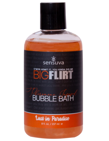 ssasaSENSUVA BIG FLIRT PHEROMONE BUBBLE BATH LUST IN PARADISE 237ML