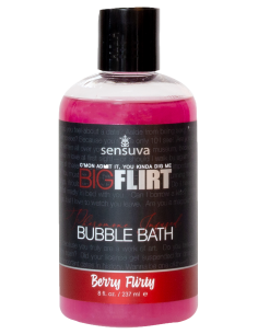 SENSUVA BIG FLIRT PHEROMONE BUBBLE BATH BERRY FLIRTY 237ML