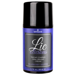 SENSUVA LIC-O-LICIOUS ORAL DELIGHT CREAM BLUEBERRY MUFFIN 50ML