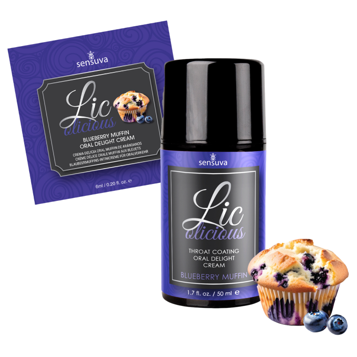 SENSUVA LIC-O-LICIOUS ORAL DELIGHT CREAM BLUEBERRY MUFFIN 50ML