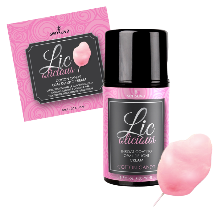 SENSUVA LIC-O-LICIOUS ORAL DELIGHT CREAM COTTON CANDY 50ML