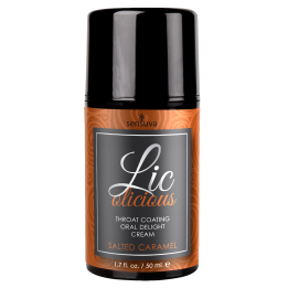 SENSUVA LIC-O-LICIOUS ORAL DELIGHT CREAM SALTED CARAMEL 50ML