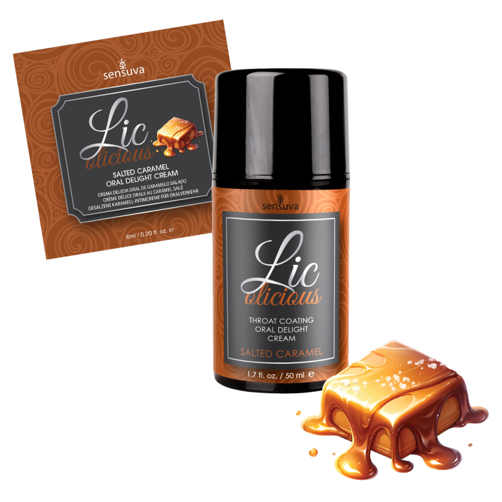 SENSUVA LIC-O-LICIOUS ORAL DELIGHT CREAM SALTED CARAMEL 50ML