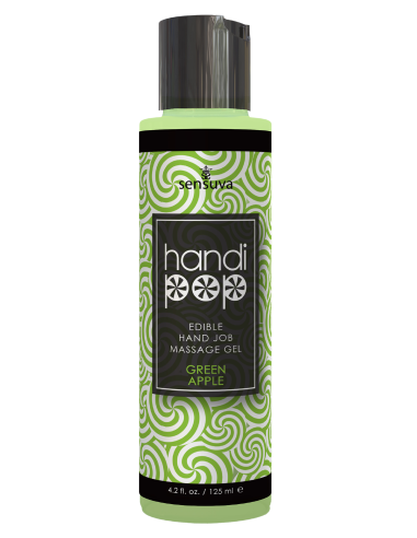 ssasaSENSUVA HANDIPOP EDIBLE MASSAGE GEL GREEN APPLE 125ML