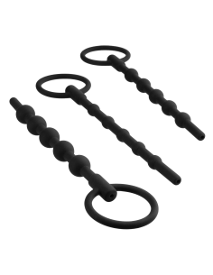 NMC 3 IN 1 SILICONE URETHRAL SOUND KIT SET BLACK 2