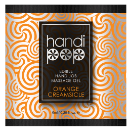 SENSUVA HANDIPOP EDIBLE MASSAGE GEL ORANGE CREAMSICLE 6 ML