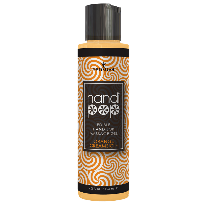SENSUVA HANDIPOP EDIBLE MASSAGE GEL ORANGE CREAMSICLE 125ML