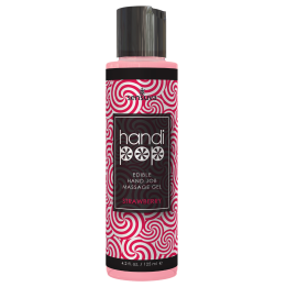 SENSUVA HANDIPOP EDIBLE MASSAGE GEL STRAWBERRY 125ML