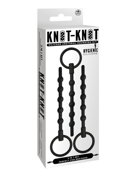 NMC 3 IN 1 SILICONE URETHRAL SOUND KIT SET BLACK