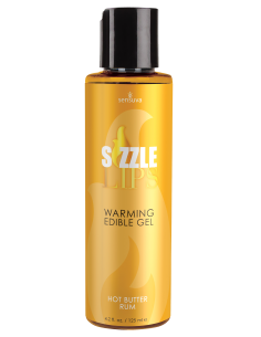 SENSUVA SIZZLE LIPS WARMING GEL BUTTER RUM 125ML
