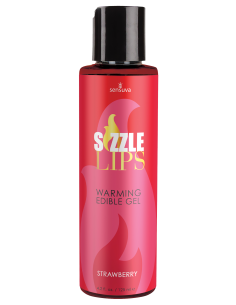 SENSUVA SIZZLE LIPS WARMING GEL STRAWBERRY 125ML