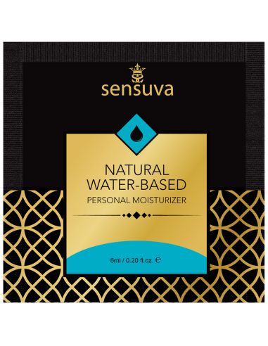 ssasaSENSUVA NATURAL WATER-BASED PERSONAL LUBRICANT ORIGINAL UNFLAVORED 6 ML