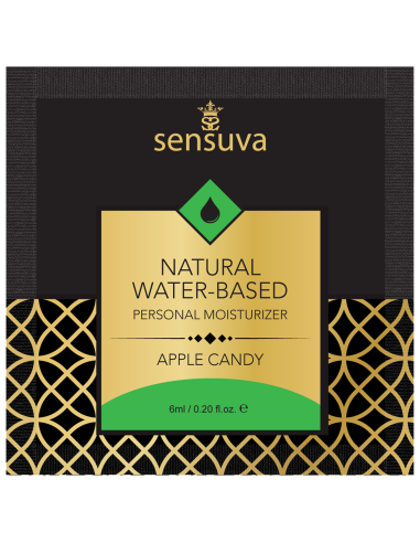 ssasaSENSUVA NATURAL WATER-BASED PERSONAL LUBRICANT APPLE CANDY 6 ML