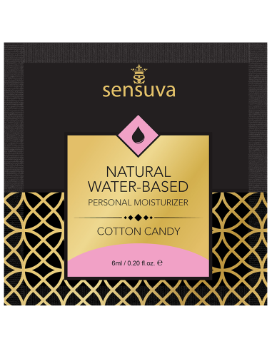 ssasaSENSUVA NATURAL WATER-BASED PERSONAL LUBRICANT COTTON CANDY 6 ML